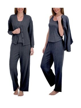 NWT Live 2 Lounge 3-Piece Loungewear Set - Charcoal